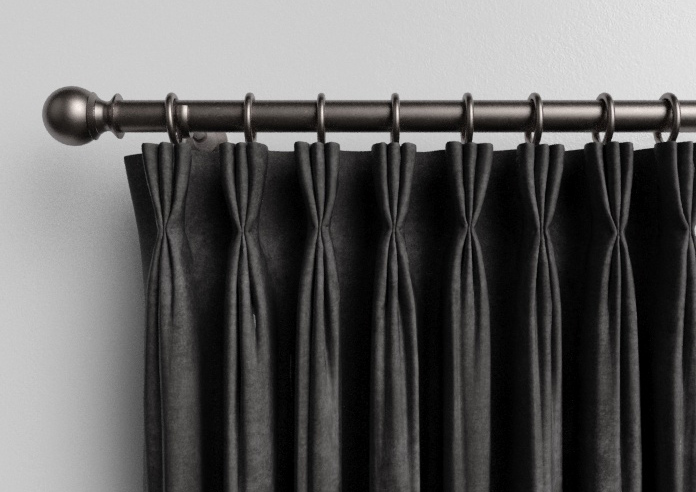 Faux Suede, Charcoal - Made to Measure Curtains - Image 11